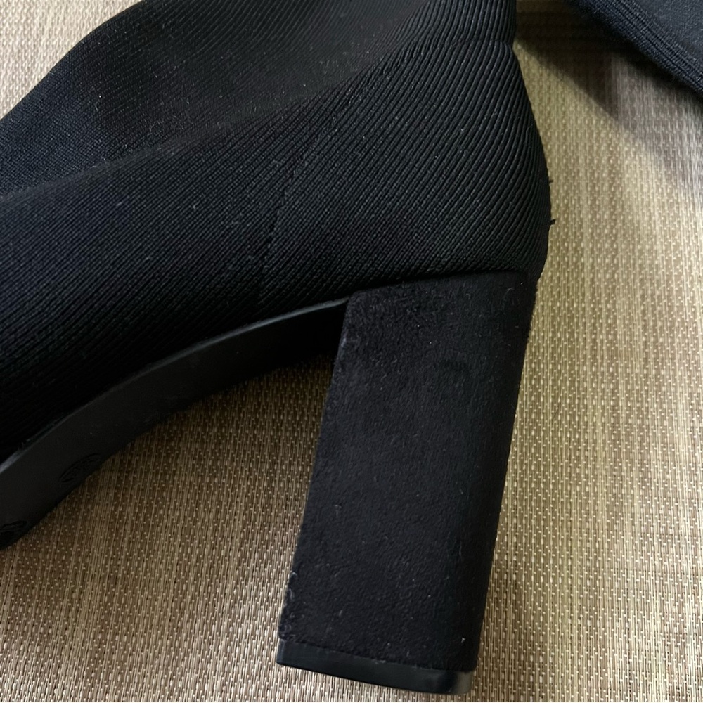 MIA Kaya Black Platform Sock Booties Women's Black Size 8.5 - Picture 9 of 13